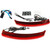Custom Dynamics Saddle Bag Lights - Red Lens 20402695