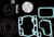 Vertex Pistons Top End Piston Kit - 66.35 mm - Honda CR250R