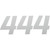 D'Cor Visuals Number Dcor Rce #4 Wht 4"