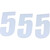 D'Cor Visuals Number Dcor Sx #5 Wht 4"