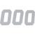 D'Cor Visuals Number Dcor Rce #0 Wht 6"