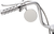 Drag Specialties 4"Round Mirror Adj Stem