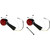 Custom Dynamics Rear LED Turn Signal Ringz - Chrome - Scout