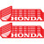 D'Cor Visuals Dcor 6" Honda Decal 10Pk