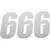 D'Cor Visuals Number Dcor Slh #6 Wht 7"