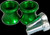 Vortex Swingarm Spools 8 mm - Green