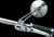 Drag Specialties Round Mirror W/Short Stem