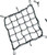 Drag Specialties 15"X15" Cargo Net-Blk 6 H