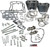 S&S Cycle Kit 106W/O Hds Blk 07-17