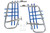 DG Performance Alloy Nerf Bars - LT250R - Natural/Blue D606220