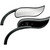 Arlen Ness Mirror Upswept Blk Right