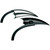 Arlen Ness Mirror Scoop Blk Rt