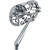Arlen Ness Mirror Dc Left Chrome