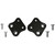 Kick Back Plate Fxd Blk