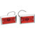 Chris Products Marker Light Sngl Red 2Pk
