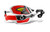 Cycra CRM Ultra 7/8 in. Clamp w/White Shield/Red Cover