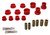 Energy Suspension 90 - 94 Mitsubishi Eclipse AWD Red Rear Control Arm Bushing Set