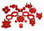 Energy Suspension 92 - 96 Honda Prelude Red Hyper - Flex Master Bushing Set