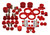 Energy Suspension 96 - 00 Honda Civic/CRX Red Hyper - Flex Master Bushing Set