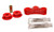 Energy Suspension Manual Transmission Shifter Stabilizer Bushing Set - Red