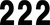 Mini Pro Number 2 - Black - 4"