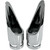 Baron Family Jewel Exhaust Tip - Chrome - Scalloped - Yamaha - 05' - 09' XVZ 1300 LT Royal Star Tour Deluxe