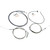 Baron Stainless Handlebar Cable/Line Kit - Yamaha - 06' - 15' XV 1900 CT Stratoliner