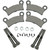 Semi-Metallic Brake Pads - Rear 17211301