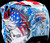 Icon Elsinore Helmet - American Basstard - Blue - Medium