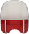 Drag Specialties Red Windsheld Kit 60-84Bt