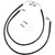 Brake Line - Front - Black - +6"- FXDWG '12-'17