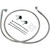 Brake Line - Front - +10" - Stainless Steel 17412684