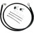 Brake Line - Front - Black - +4" - FXDL '01-'05