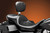 Maverick Daddy Long Legs Seat - With Backrest - Black - Stitched - FL '08-'23 8010758