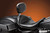 Monterey Solo Seat - With Driver Backrest - Smooth - Black - FL '08-'23
