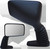 Parts Unlimited Mirror Pu Zr Black Rh
