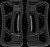 Performance Machine Drifter Floorboards - Rider - Black Ops - FL