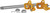 Performance Machine Axle Adjuster Kit - Gold - Rear