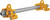Performance Machine Axle Adjuster Kit - Gold - Rear