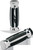 Grips - Straight - Rubber - Chrome