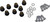 Windscreen Screw Kit - Silver 23210411