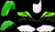 Polisport Bdy Kt Kxf250 Oe Gn/Wh/Bk