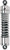 412 Series Shock - 11.5" - Standard - Chrome - H-D