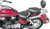 Seat - Vintage - Wide - Touring - Without Driver Backrest - Two-Piece - Smooth - Black 8100490