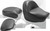 Seat - Vintage - Wide - Touring - With Driver Backrest - Two-Piece - Smooth - Black - VL