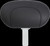 Wide Solo Seat - With Backrest - Black - Studded W/Concho - Softail '06-'10
