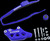 T.M. Designwork Chain Guide and Slider Kit  Blue Yamaha 20' 23' YZ 250 FX 12311394