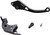 Vortex Race Short Brake Lever - '06-'19 Kawasaki 1400 GTR/KZ 750 R Gpz/Ninja/Z 1000/Z 750R/ZG1400 Concours 14/ZX 636R Ninja/ZX-14 ZZR 1400 - Black