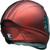 Z1R Jackal Satin Helmet - Red - XS