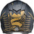 Z1R Warrant Sombrero Helmet - Black/Gold - Small